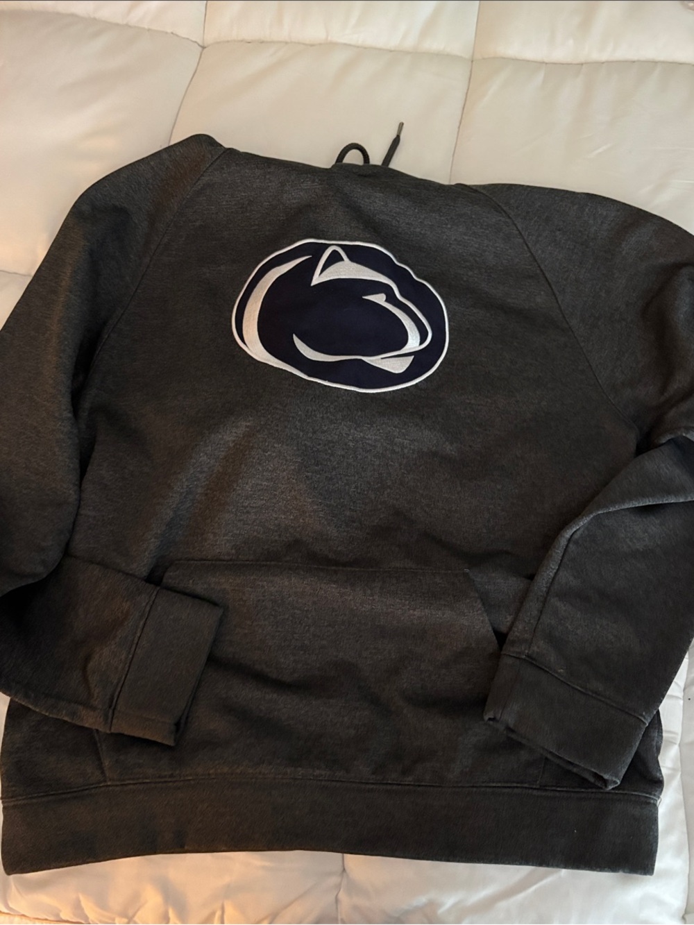 Penn State Men's Dark Gray Pullover Hoodie Sweatshirt
